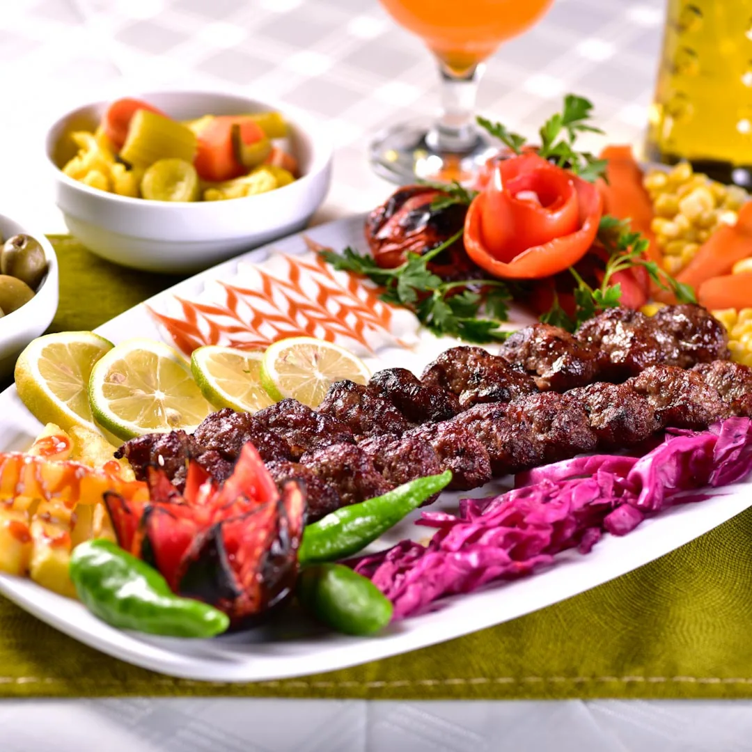 کباب کوبیده زعفرانی 